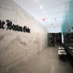 Second floor of Boston Globe offices at 53 State Street.