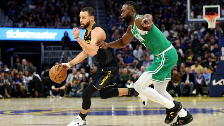 How Jaylen Brown's workouts with Steph Curry this summer helped him lock down the elite shooter