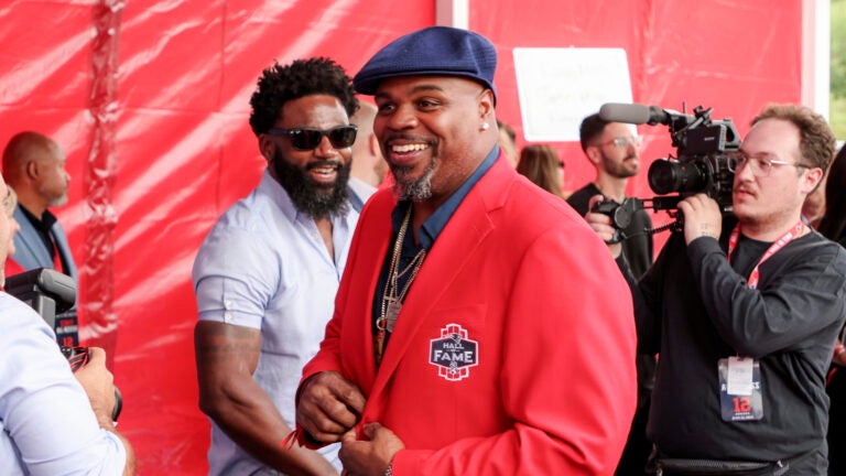 Vince Wilfork during the Red Carpet for Tom Brady's Hall of Fame Induction Ceremony at Gillette Stadium.