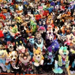 Group of furries at an annual furry convention