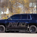 A Blackstone Police Department SUV in 2022.