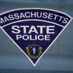 A woman in her 80s was hit by a State Police cruiser Wednesday.
