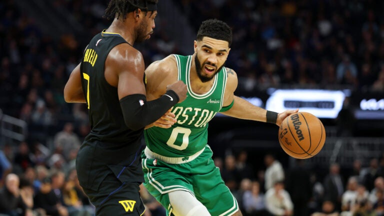 Jayson Tatum, Celtics blow out scuffling Warriors to open road trip: 7 takeaways