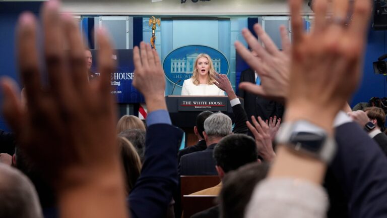 The White House says it 'will determine' which news outlets cover Trump, rotating traditional ones