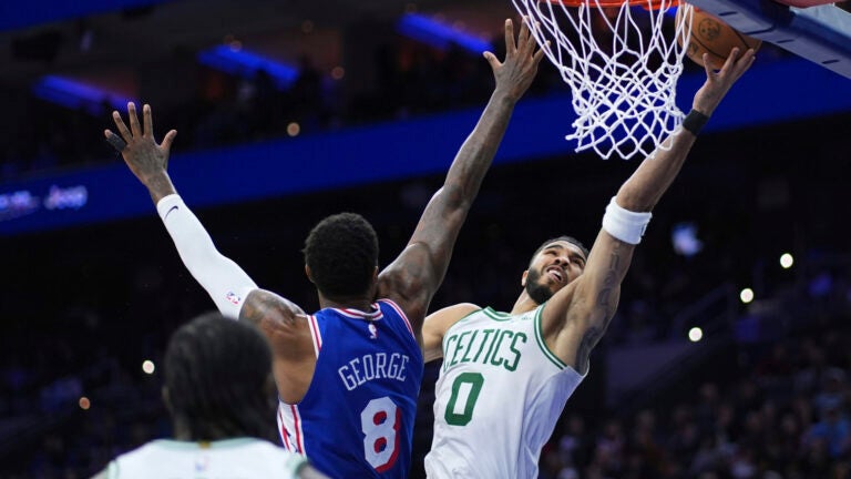 Pritchard and Tatum lead Celtics to 124-104 win over 76ers