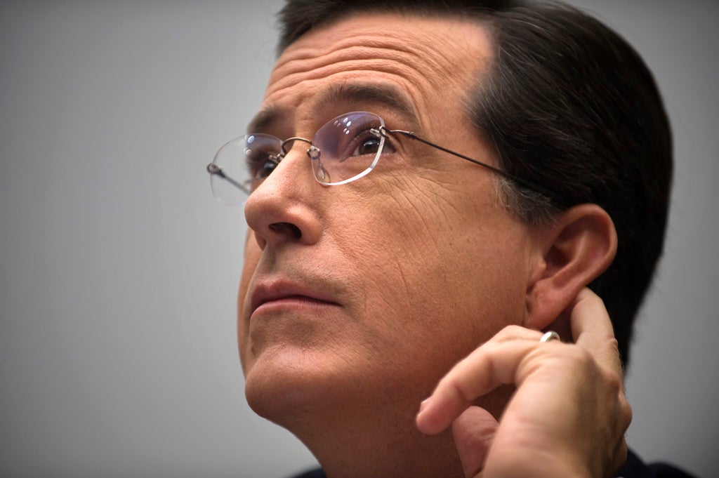 Television host Stephen Colbert.