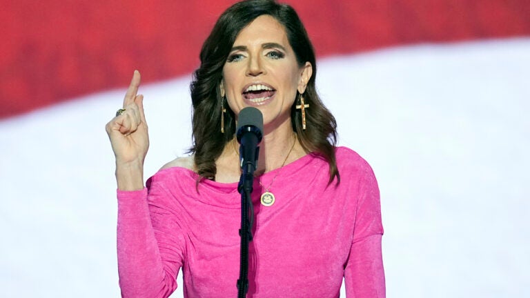 FILE - Rep. Nancy Mace, R-SC., speaks during the Republican National Convention July 17, 2024, in Milwaukee.