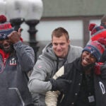 ALL CHEERS for the New England Patriots Super Bowl Parade 2017 in Boston