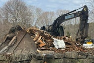 1696 Sawin House in Natick demolished by Mass Audubon