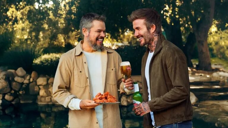 David Beckham meets 'long-lost twin' Matt Damon in 2025 Super Bowl commercial