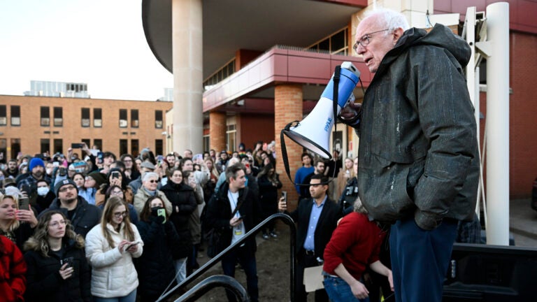 Drawing huge crowds, Vermont's Bernie Sanders steps into leadership of the anti-Trump resistance