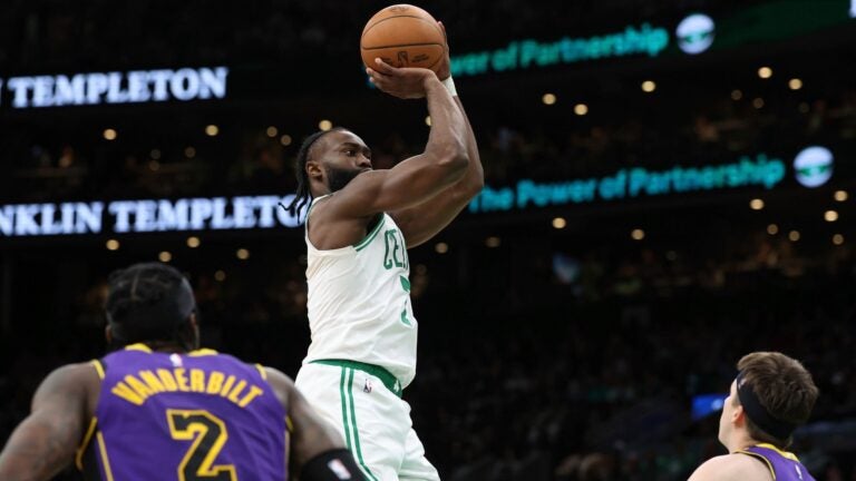 Celtics-Lakers lives up to the hype with stellar performances from Jayson Tatum and Jaylen Brown