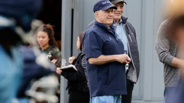 NFL legend Bill Belichick is coaching practices again. Only now he's a college rookie at UNC