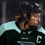 LOWELL, MASSACHUSETTS - FEBRUARY 16: Hilary Knight #21 of Boston Fleet looks on during the third period of the game against the Minnesota Frost at Tsongas Center on February 16, 2025 in Lowell, Massachusetts. The Fleet defeat the Frost 4-2.