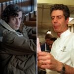 Dominic Sessa (L) will play a young Anthony Bourdain (R) in the upcoming movie "Tony," which begins filming in Provincetown in May.