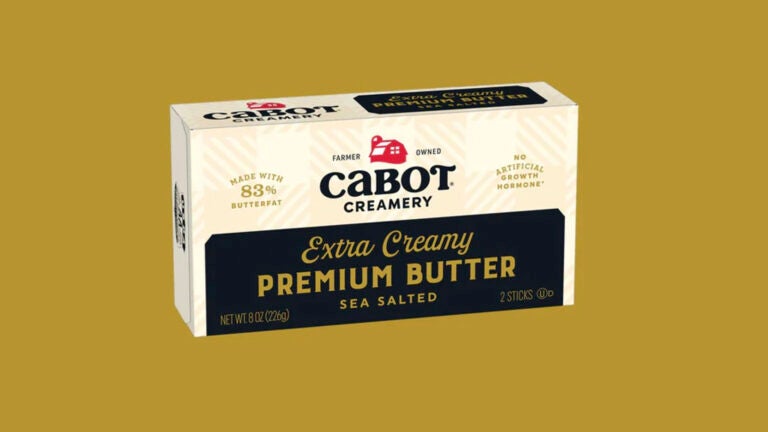 A Cabot Creamery 8-ounce premium butter made with sea salt product.
