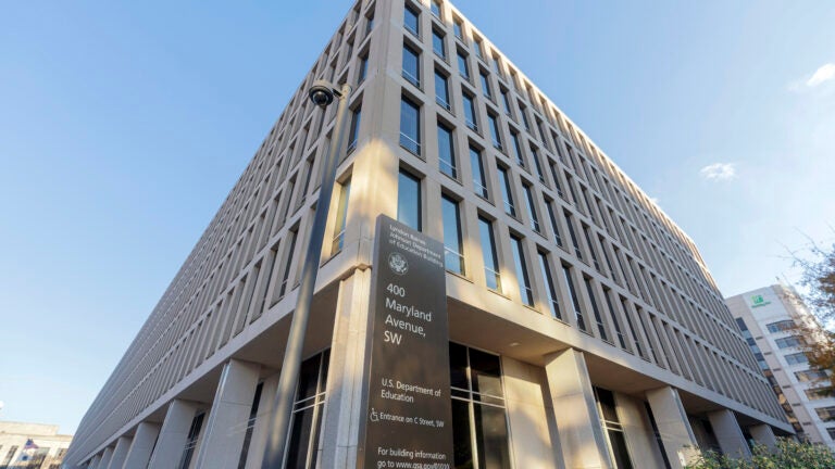 FILE - The U.S. Department of Education building is seen in Washington, Dec. 3, 2024.