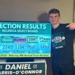 A senior at Billerica Memorial High School, just won a seat on the town's select board.