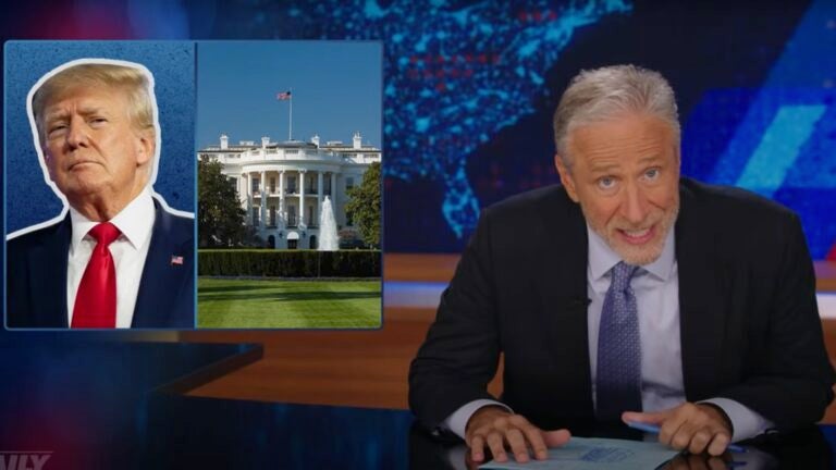 Here's what Jon Stewart said about Trump's third-term comments
