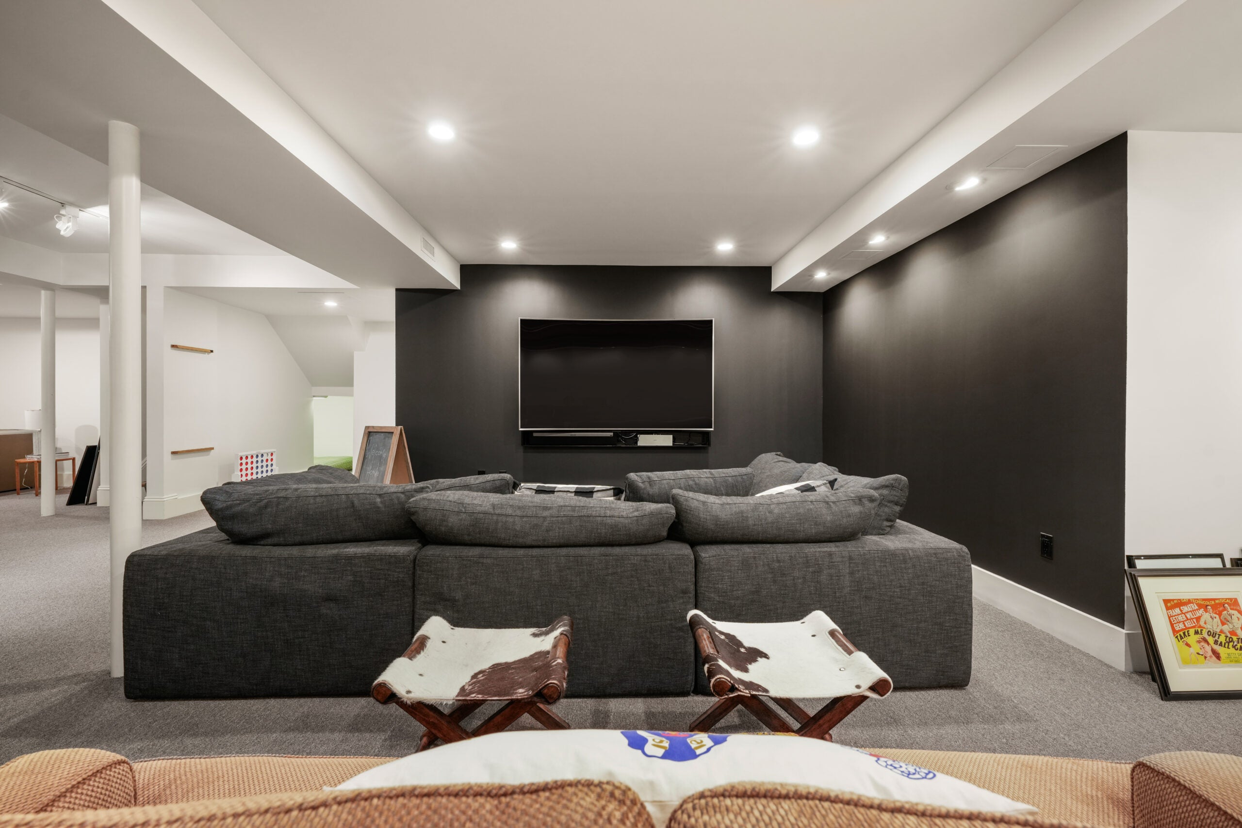 An entertainment space at 130 Cabot St., Brookline.
