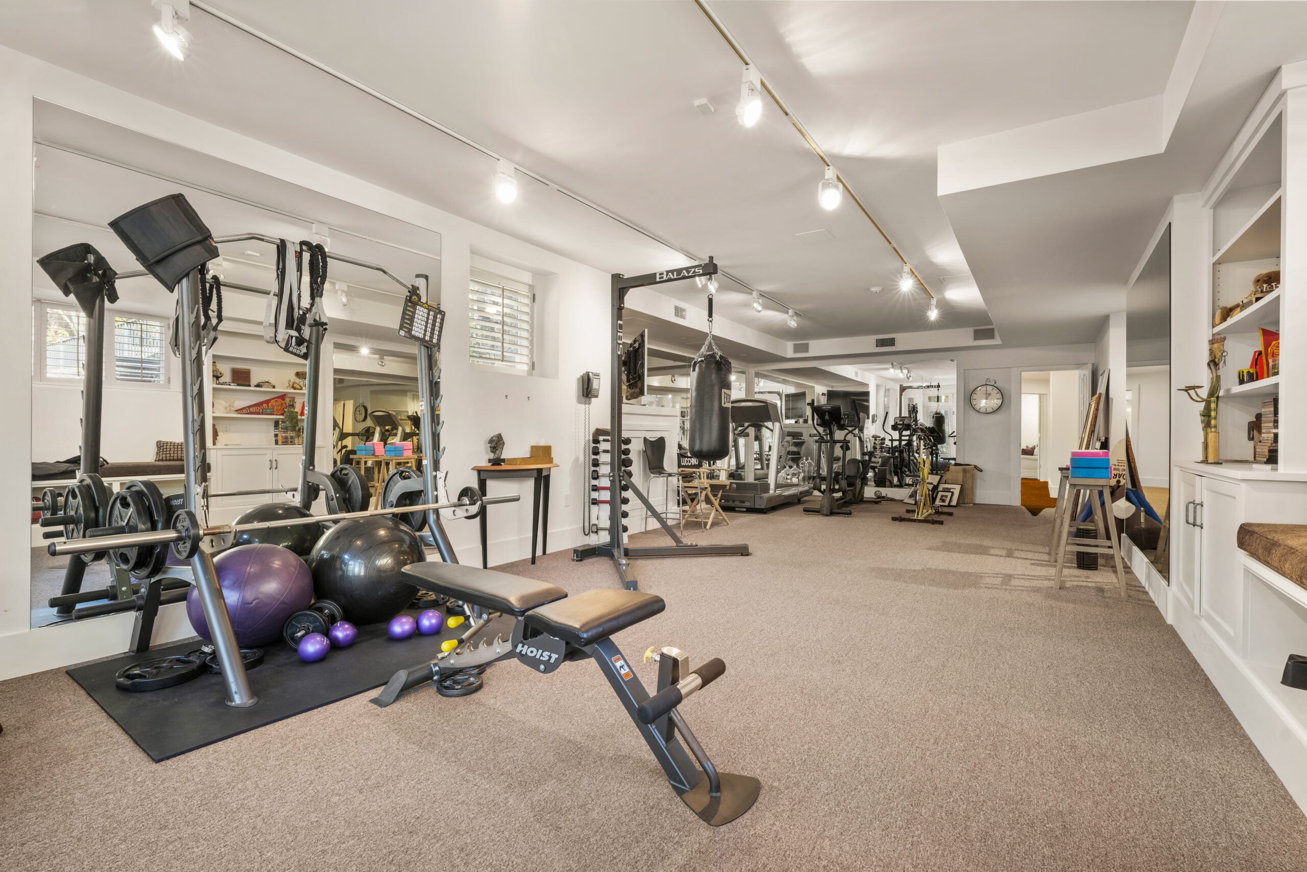 The gym at 130 Cabot St., Brookline.