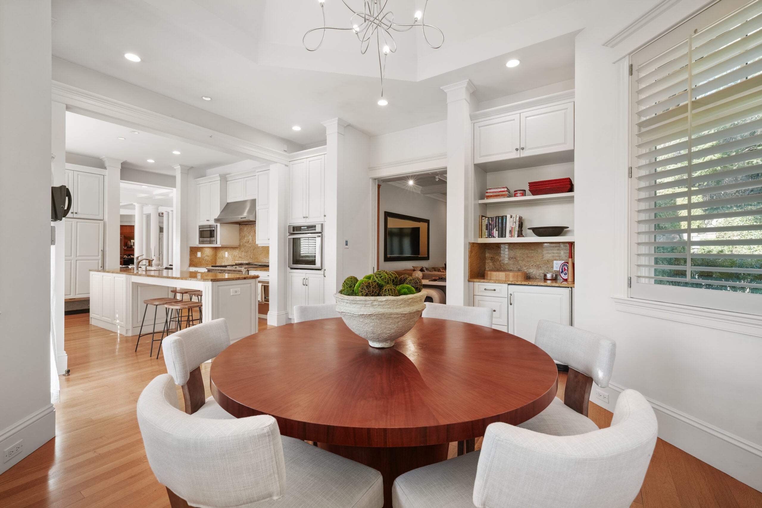 The kitchen at 130 Cabot St., Brookline.