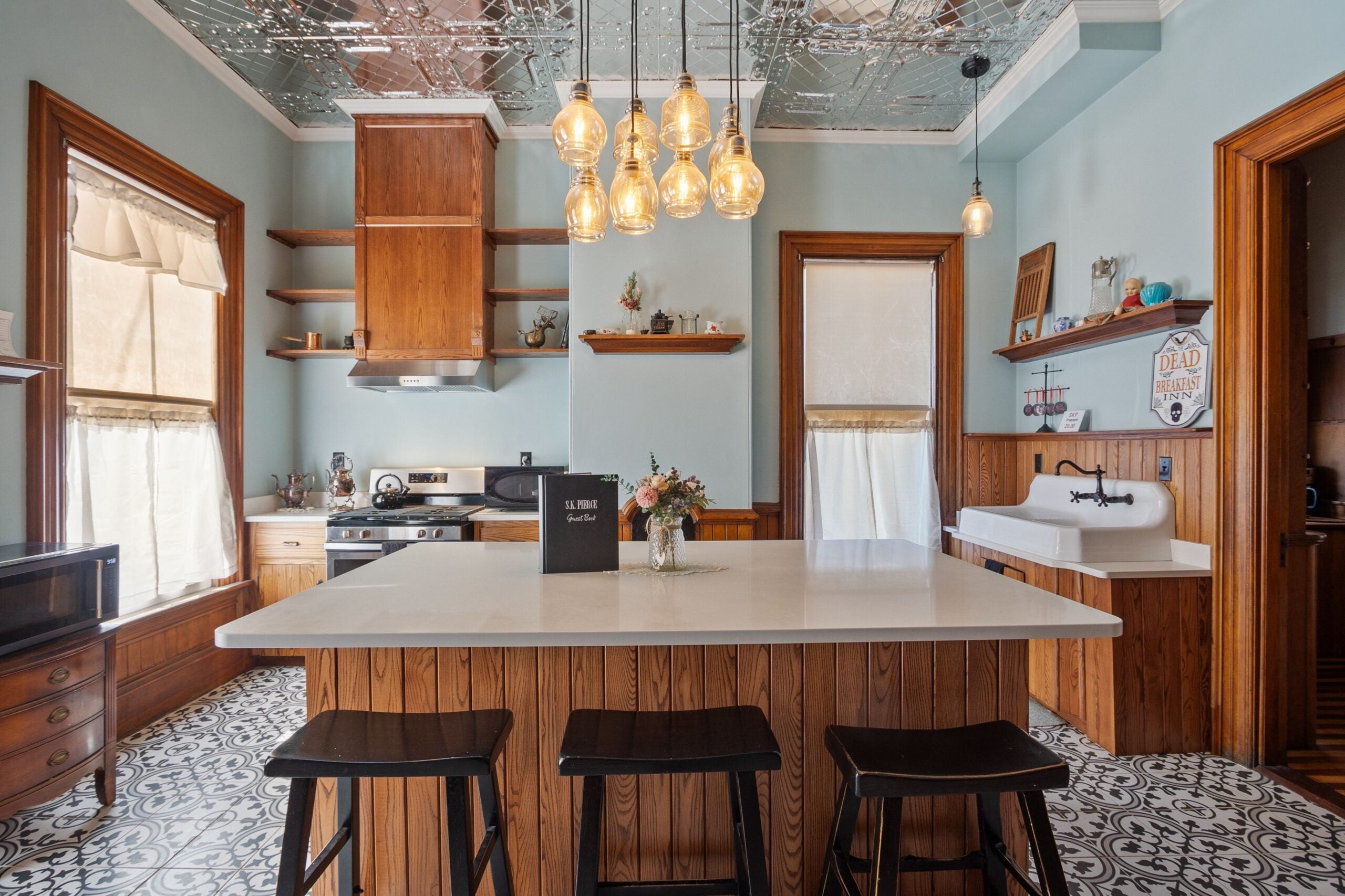 The kitchen at the S.K. Pierce Mansion.