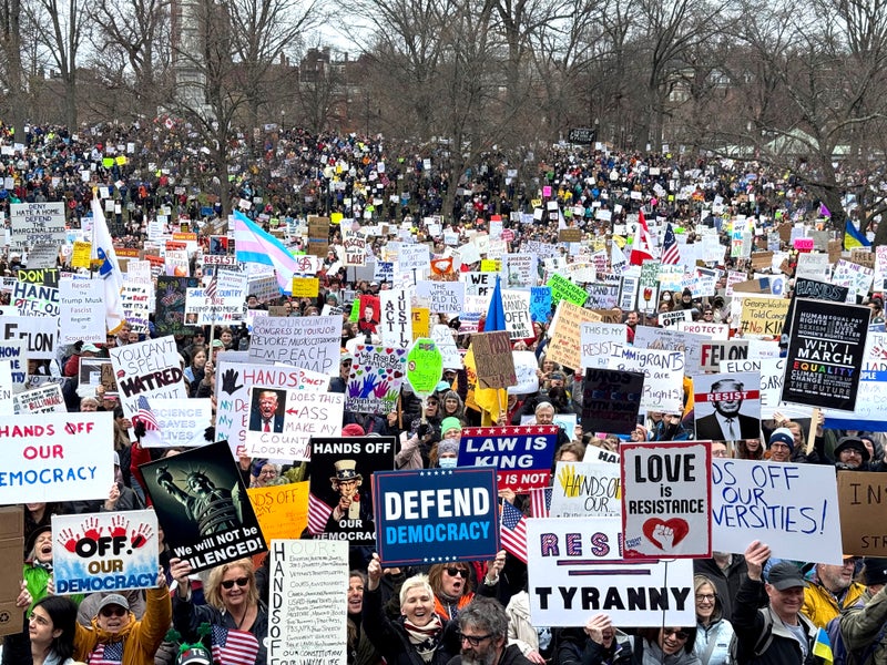 Generic Protest 18 photos from Boston's 'Hands Off!' protest against Trump, Musk