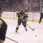 Dans Locmelis has made an immediate impact with the Providence Bruins.