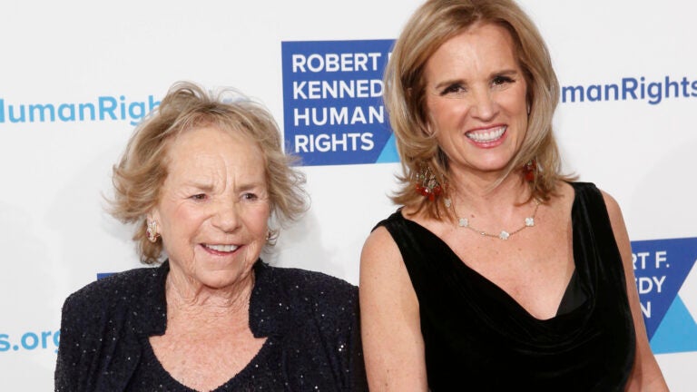 Ethel Kennedy and her daughter Kerry Kennedy.