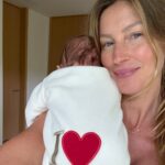 Gisele Bundchen posted the first public photo of her baby son in a Mother's Day Instagram post.