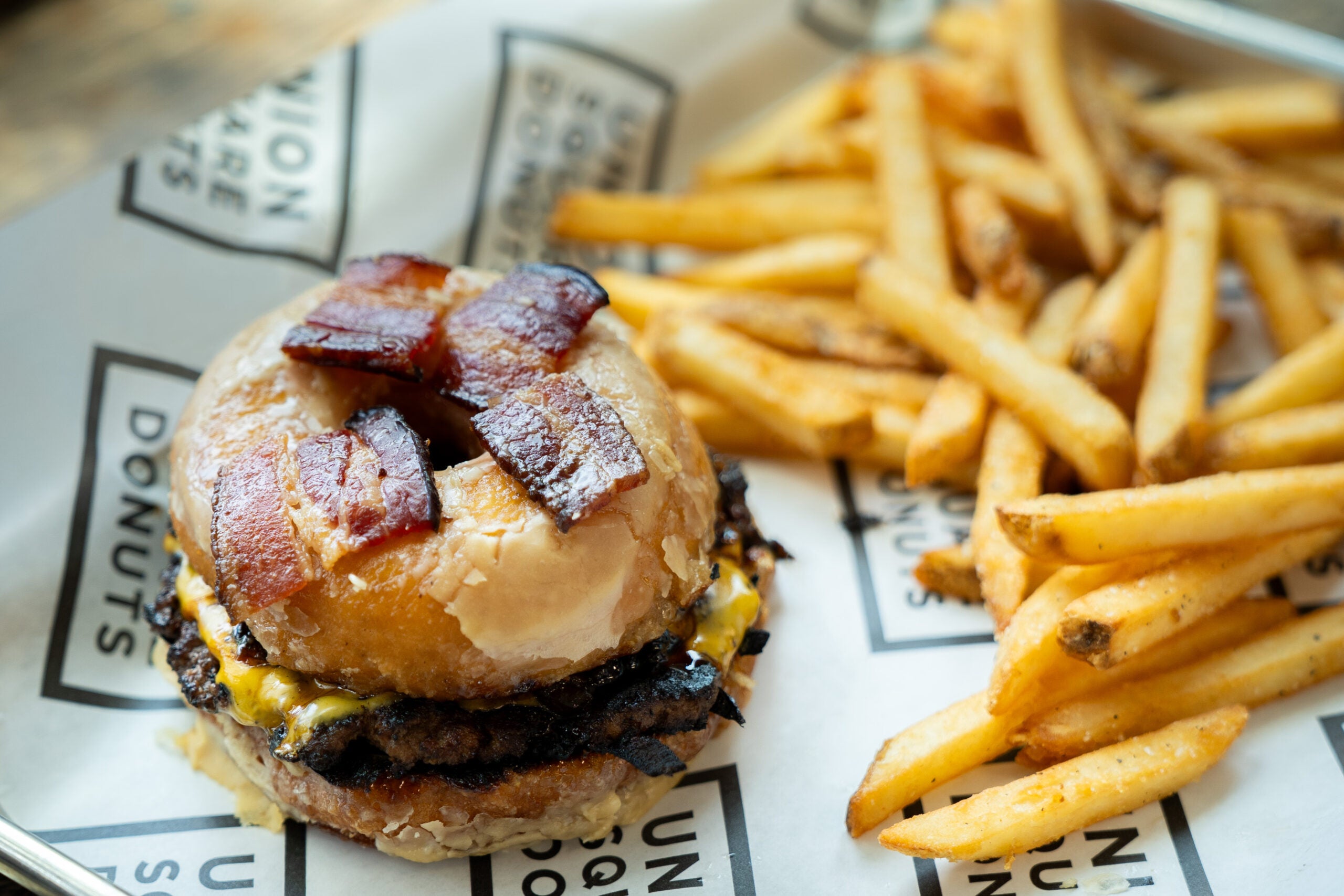 Donut burger from Smashed Up