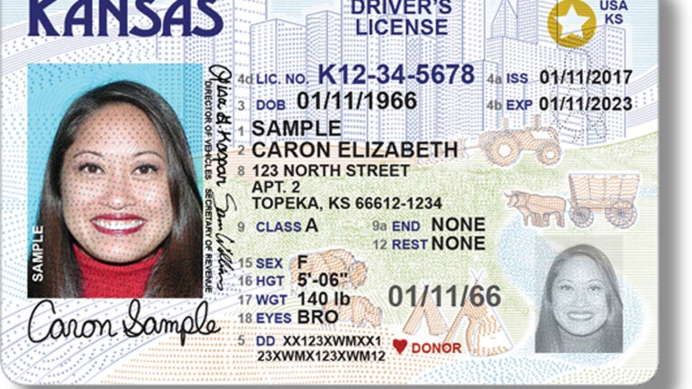 A Kansas REAL ID.