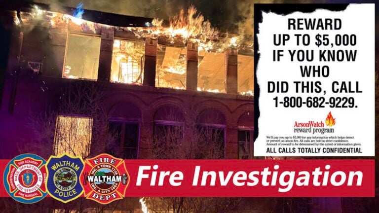 El incendio en la antigua escuela Fernald en Waltham se investiga por incendio provocado