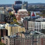 A view of Kenmore Square in Boston.