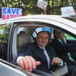Arthur T. Demoulas, seen here in 2013 arriving for a board meeting, was placed on leave Wednesday for allegedly planning a work stoppage.