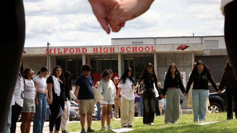 Students walk out for Milford student detained by ICE, attorney says he has no criminal record