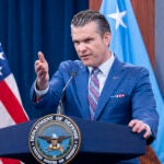 Defense Secretary Pete Hegseth speaks during a news conference at the Pentagon, Thursday, June 26, 2025 in Washington.