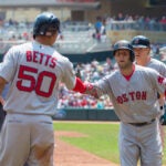 Mookie Betts Dustin Pedroia Red Sox