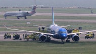JetBlue flight veers off the runway at Logan Airport