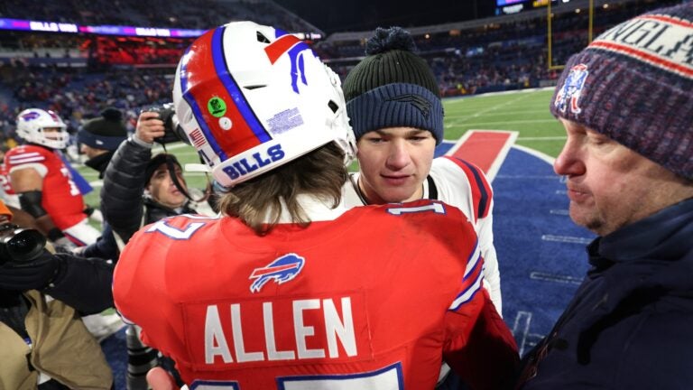 Josh Allen admits Patriots #39 Drake Maye is one of his favorite young QBs