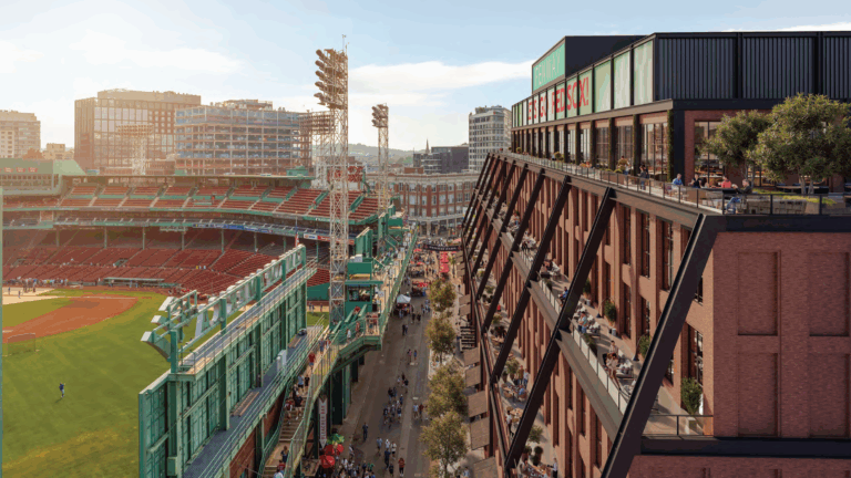 Developers reveal plans for new office building overlooking Fenway's Green Monster