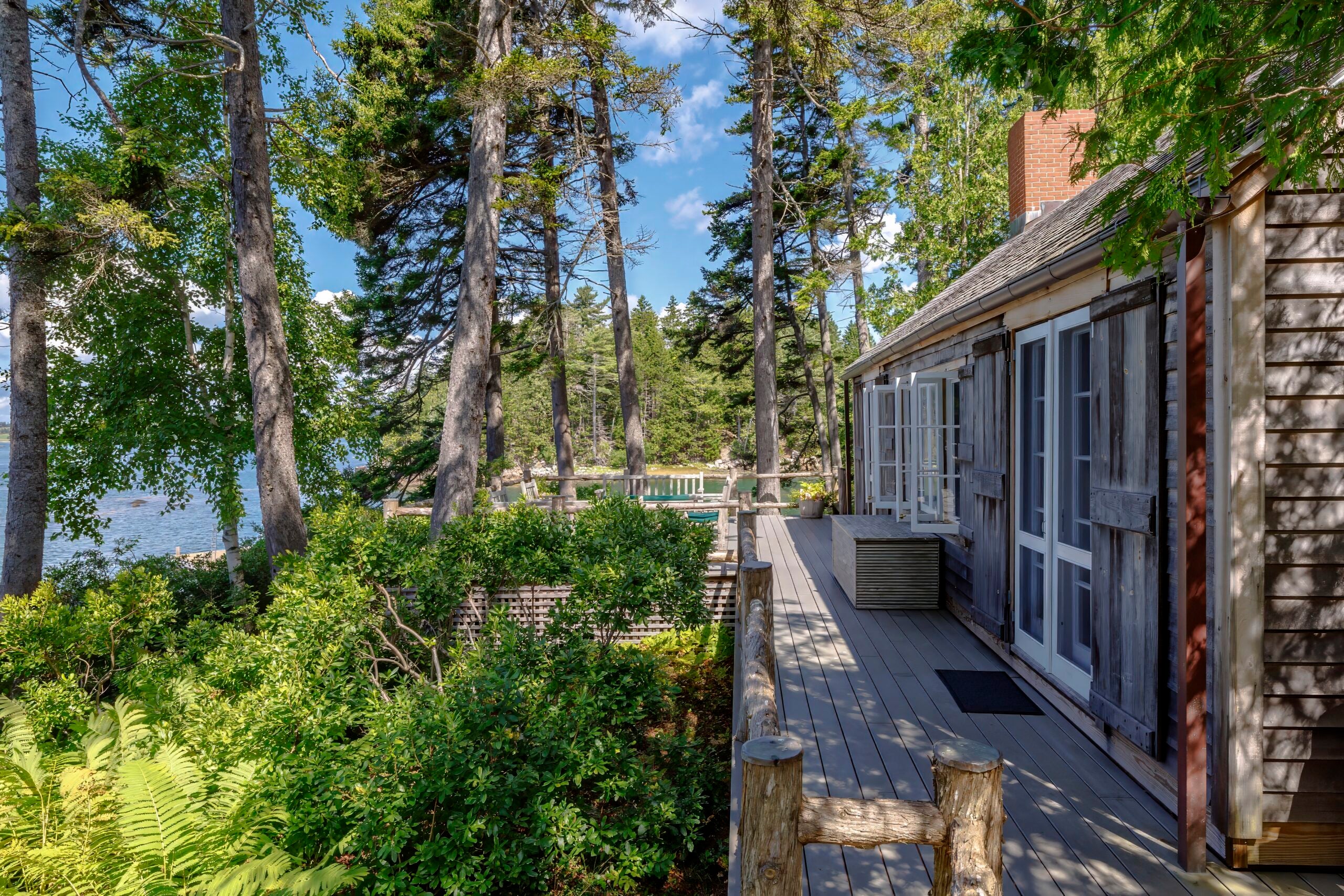 The property is surrounded by wilderness.