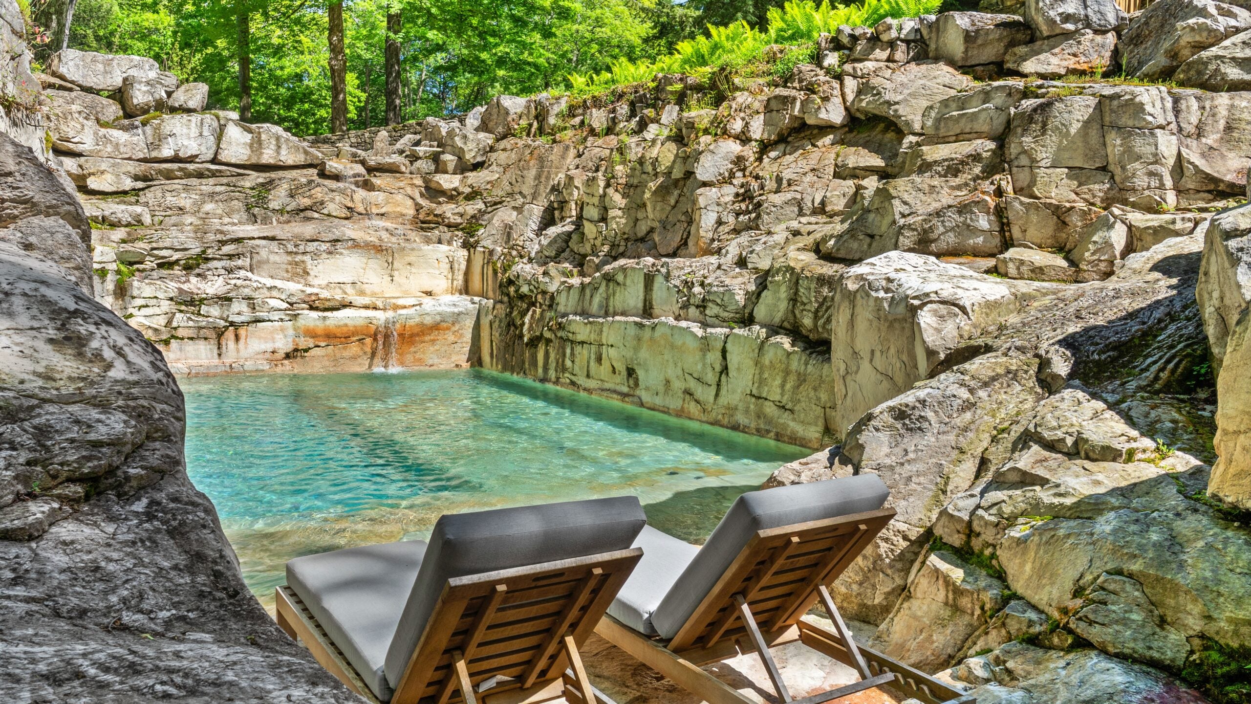 The quarry pool.