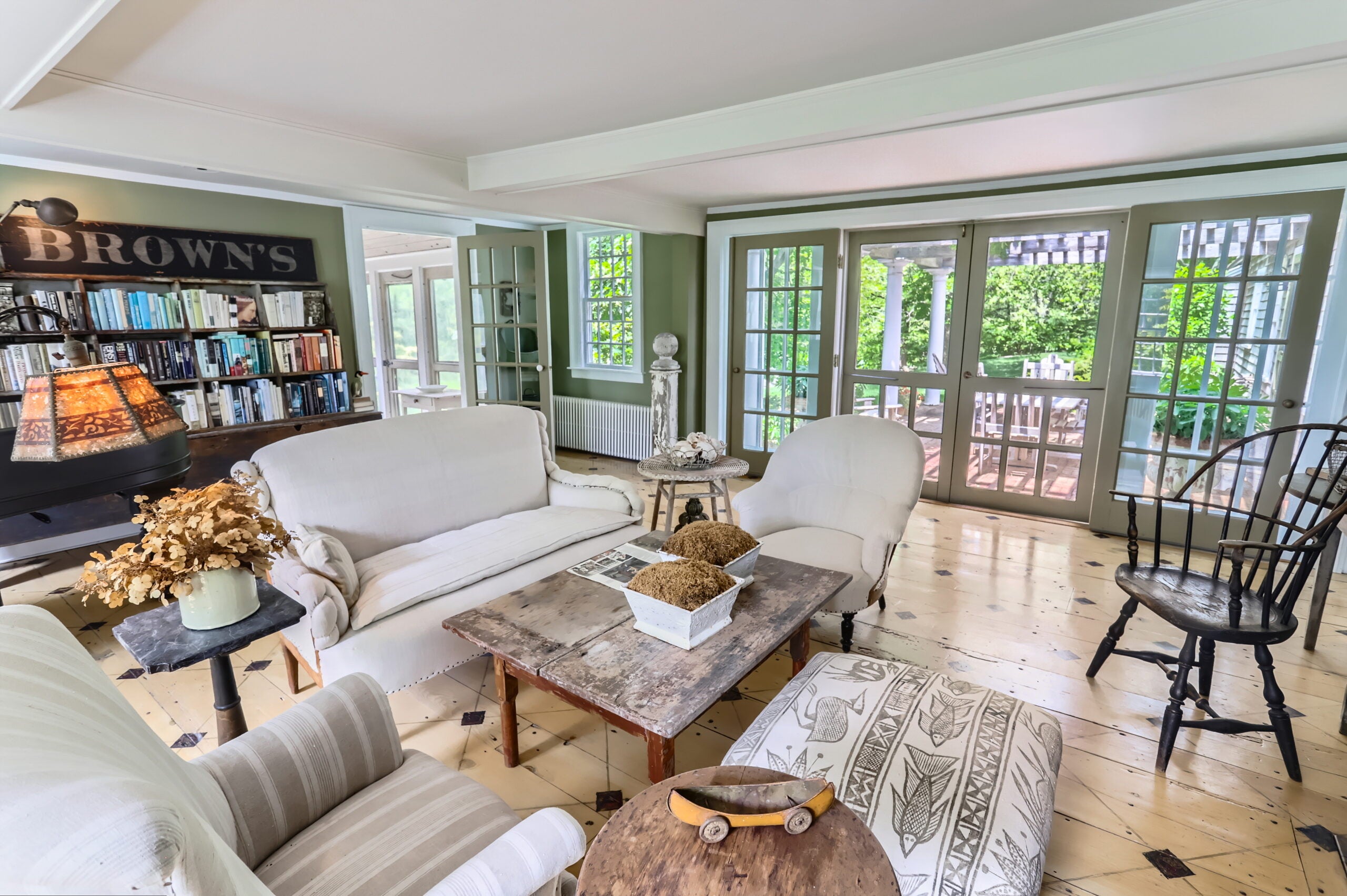 The living room.
