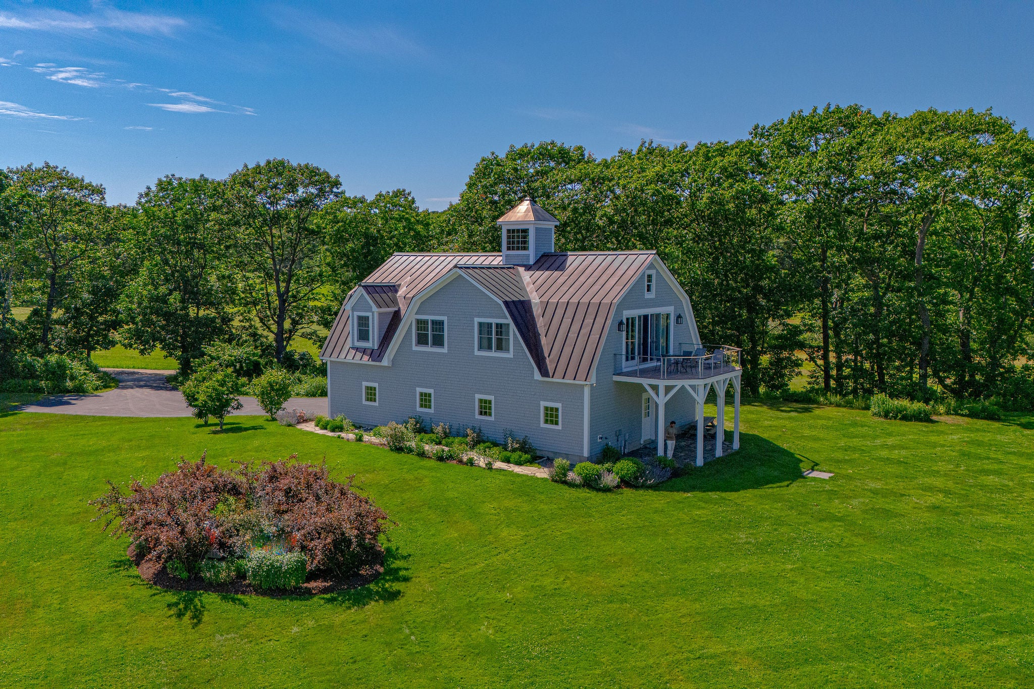The carriage house.