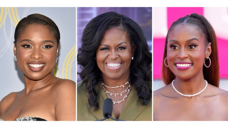 Jennifer Hudson, Michelle Obama, and Issa Rae.