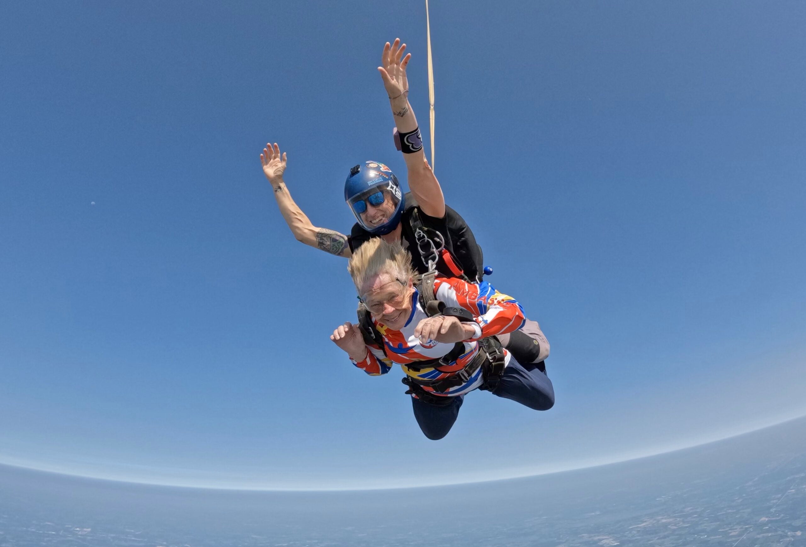 86-year-old skydiver is barnstorming New England