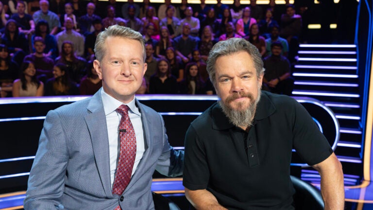Ken Jennings and Matt Damon compete for $1 million for charity on the Jimmy Kimmel-hosted "Who Wants to be a Millionaire."