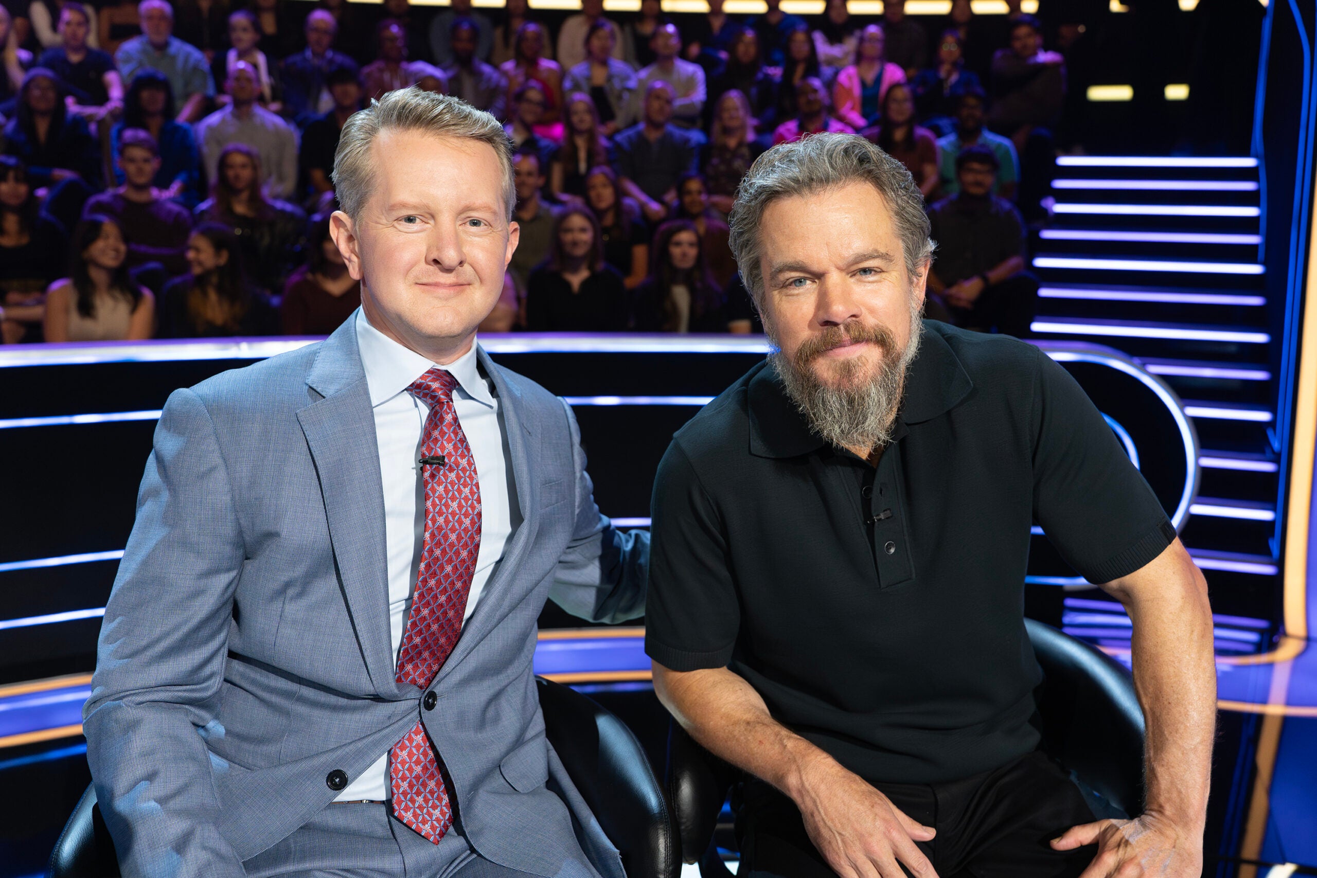 Matt Damon, Ken Jennings teamed up against Jimmy Kimmel on 'Millionaire'
